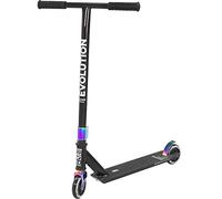 Trottinette Freestyle Evolution Rookie 100mm RAVEN Rookie Adulte Enfant Noir/Neo Chrome Mixte Stunt Scooter Robuste Kickscooter