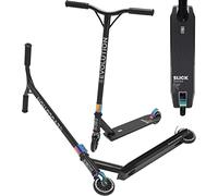 Trottinette Freestyle Evolution Slick 100mm RAVEN Slick Adulte Enfant Noir/Neo Chrome Mixte Stunt Scooter Robuste Kickscooter