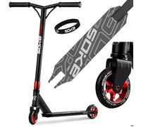 Trottinette freestyle - JANSHOP - SOKE PRO - Rouge - Guidon Y - Roues 110 mm - Roulements ABEC-9 - Plateau 50x11 cm