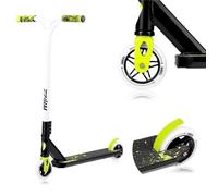 LIONELO Trottinette WHIZZ, roulements à Billes ABEC-9, Plateau en Aluminium, système de Compression HIC, Roues de 110 mm, Guidon Large en T, Frein Flex Fender MN Steel - Design Unique (Bleu)