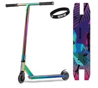 Trottinette freestyle - SOKE - EVO - Néochrome - Guidon 57 cm - Poids 3,45 kg