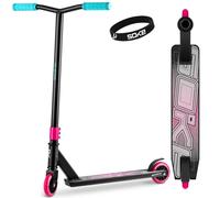 Trottinette freestyle SOKE Go rose bleu ABEC9 roues 100mm 88A