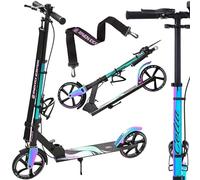 Trottinette grande roue Celia 200mm Adulte Mixte Noir/Neo Chrome