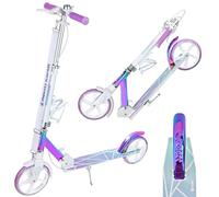 Trottinette Grande Roue Estelle Pro 200mm RAVEN Enfant Blanc/Neo Chrome Mixte Stunt Scooter Robuste Kickscooter