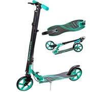 Trottinette grande roue RAVEN Anabel 200mm - Noir/Menthe - Frein à main