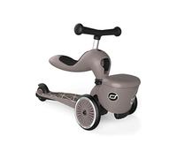 Scoot & Ride Trottinette Highwaykick One Lifestyle unisexe avec siège et conteneur Brown Lines