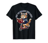 Trottinette Humoristique en Forme de Chat chrétien « Off to Praise The Lord » T-Shirt