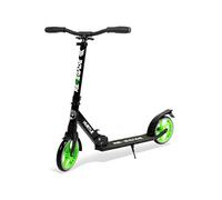 Trottinette Hurtle - 2 Roues avec Guidon T-Bar Réglable - Noir / Vert - Pliable