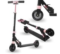 Trottinette Enfant Pliable amortisseurs, Pliable, 2 Roues en Caoutchouc 125 mm, Guidon Réglable G