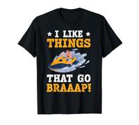 Trottinette Jet Ski I Like Things That Go Braaap T-Shirt Graphique avec Valeur, Homme, Noir, S