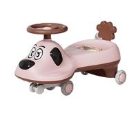 Trottinette Jouet à Monter for Enfants, Voiture pivotante avec lumière Musicale et Roues Clignotantes, Anti-Renversement, il Suffit de Tourner for Les Tout-Petits Voiture Twist(Roze)