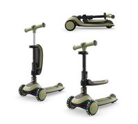 Kinderkraft Trottinette évolutive 2-en-1 HALLEY 2 avec siège vert