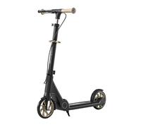 Trottinette légère à 2 roues pour enfants, adolescents et adultes - Hauteur réglable, pliable, grandes roues, cadre en acier à haute teneur en carbone