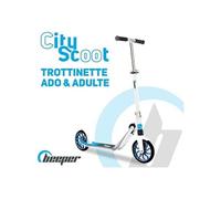 Trottinette mécanique - Adulte/Ados - City Scoot - Roues 8'' - Suspension avant - Cadre Blanc - Avec frein guidon