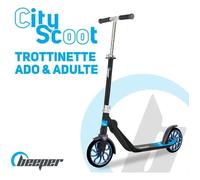 Trottinette mécanique - Beeper City Scoot - Roues 8'' - Suspension avant - Cadre Noir - Avec frein guidon