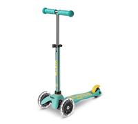 Micro Mobility Mini Micro Deluxe ECO LED Enfants Trottinette à trois roues Couleur menthe