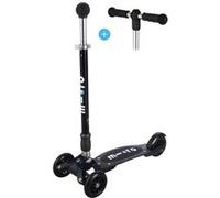 Trottinette Micro Kickboard Compact Noir avec T-Bar et Joystick Interchangeables