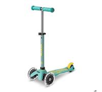 Micro Mobility Mini Micro Deluxe ECO LED Enfants Trottinette à trois roues Couleur menthe