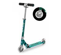 Micro Mobility Trottinette enfant Sprite LED compacte pliable 2 roues Bleu pétrole