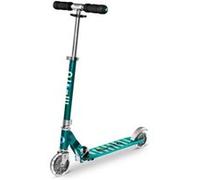 Micro | Trottinette Enfant LED Sprite | Trottinette compacte et Pliable | Apprentissage de l'équilibre | 2 Roues | 5+ Ans | Bleu Pétrole