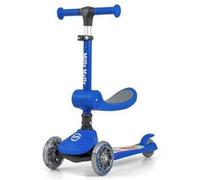 Milly Mally Trottinette Fuzzy – 2 roues, siège confortable – Bleu