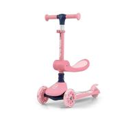 Trottinette - MILLY MALLY - Fuzzy Rose - Roues LED - Siège confortable - 2 roues
