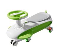 Trottinette Montez sur Une Voiture Jouet avec lumière Musicale, balançoire, Anti-Renversement, for Enfants de 3 Ans et Plus, intérieur et extérieur Voiture Twist(Groen)