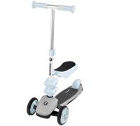 Trottinette multifonctionnelle 3en1 avec siège amovible pour enfants à partir de 2 ans, bleu