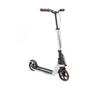 Globber - Trottinette 2 Roues One K 180 Piston Vintage Deluxe Pliable et Guidon réglable, pour Ados et Adultes, Blanc