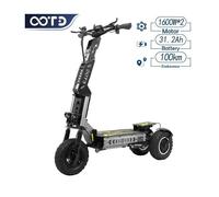 Trottinette OOTD-T30 : 2x1600W, batterie 60V 31.2Ah, 90-100km d'autonomie, 65km/h. Pliable et tout-terrain pour trajets route.