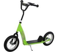 HOMCOM Trottinette patinette Enfants à partir de 5 Ans Grandes Roues Guidon réglable poignée Frein et béquille Acier Vert