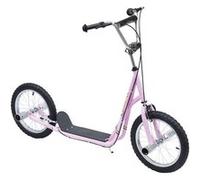 Trottinette patinette freestyle grandes roues pneumatiques Ø 41 cm avec pegs rose Rose G