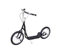 Trottinette patinette freestyle grandes roues et pegs noir