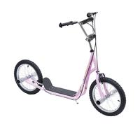 Trottinette patinette freestyle grandes roues pneumatiques ø 41 cm avec pegs rose TU