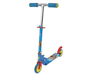 Trottinette Pliable 2 Roues Enfant Pat Patrouille - Plateau Antidérapant - Guidon ajustable sur 3 niveaux - Dès 5 ans - D'arpèje - OPAW112