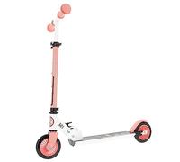 Trottinette Pliable 2 Roues FLEXXY 121 Girl - 2 Roues PVC 121 mm - Blanc/Gris/Corail