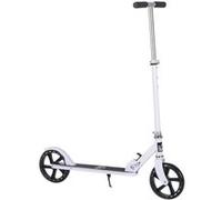 Trottinette Pliable Hauteur Guidon Réglable Sur 4 Niveaux Système De Freinage Arrière Blanc Dim. 88l X 37l X 75-100h Cm