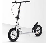 Trottinette pliable pour adulte à grande roue de 290 mm - Double système de freinage, hauteur réglable, supporte 150 kg - trajets en ville sans effort