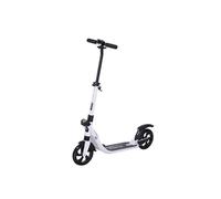 Trottinette Homcom Trottinette pliable pour adulte enfant à partir 14 ans dim. 94L x 38l x 95-105H cm hauteur guidon réglable suspensions AV AR roues PU alu blanc