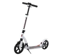 Trottinette pliable pour adulte enfant à partir 14 ans hauteur guidon réglable alu blanc