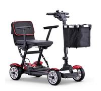 Trottinette pliable pour mobilité réduite, design facile à transporter, supporte jusqu'à 150 kg, chargeur et panier de rangement inclus