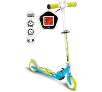 Stamp Trottinette pliable Skids Control – Compteur de vitesse, frein à pied – Bleu