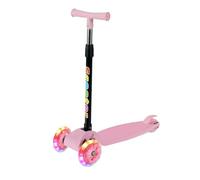 Trottinette portable | Trottinette pliable | Trois roues avec roues LED clignotantes pour 2 à 8 ans garçons filles extérieur déplacement libre
