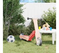 vidaXL Trottinette 2 en 1 – Rouge – Guidon réglable – Siège confortable – Usage régulier
