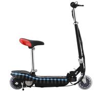 Trottinette pour Enfants avec Selle et LED Débutants Tout-petit Noir vidaXL