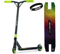 Trottinette stunt SOKE EVO 1615 - deck aluminium, guidon 50 cm pivotant 360°, roues PU 100×24 mm 88A, roulements ABEC-9