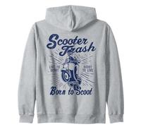 Trottinette Style rétro Vieilli avec Inscription Humoristique Sweat à Capuche