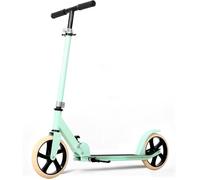 Trottinette Urbaine Pliable 3 Hauteurs Réglables Roues 200mm Frein à Disque Ado/Enfant Chargée jusqu'à 101KG Vert