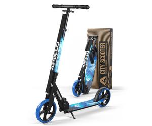 Trottinette urbaine pliable pour enfants "Phantom" trottinette à hauteur réglable-Bleu