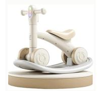 Trottinette Vélo d'équilibre 2 en 1, Roues silencieuses, Planche d'équilibre détachable, Ensemble de Jouets for Jeu intérieur et extérieur Voiture Twist(Khaki,with Rocking Board)